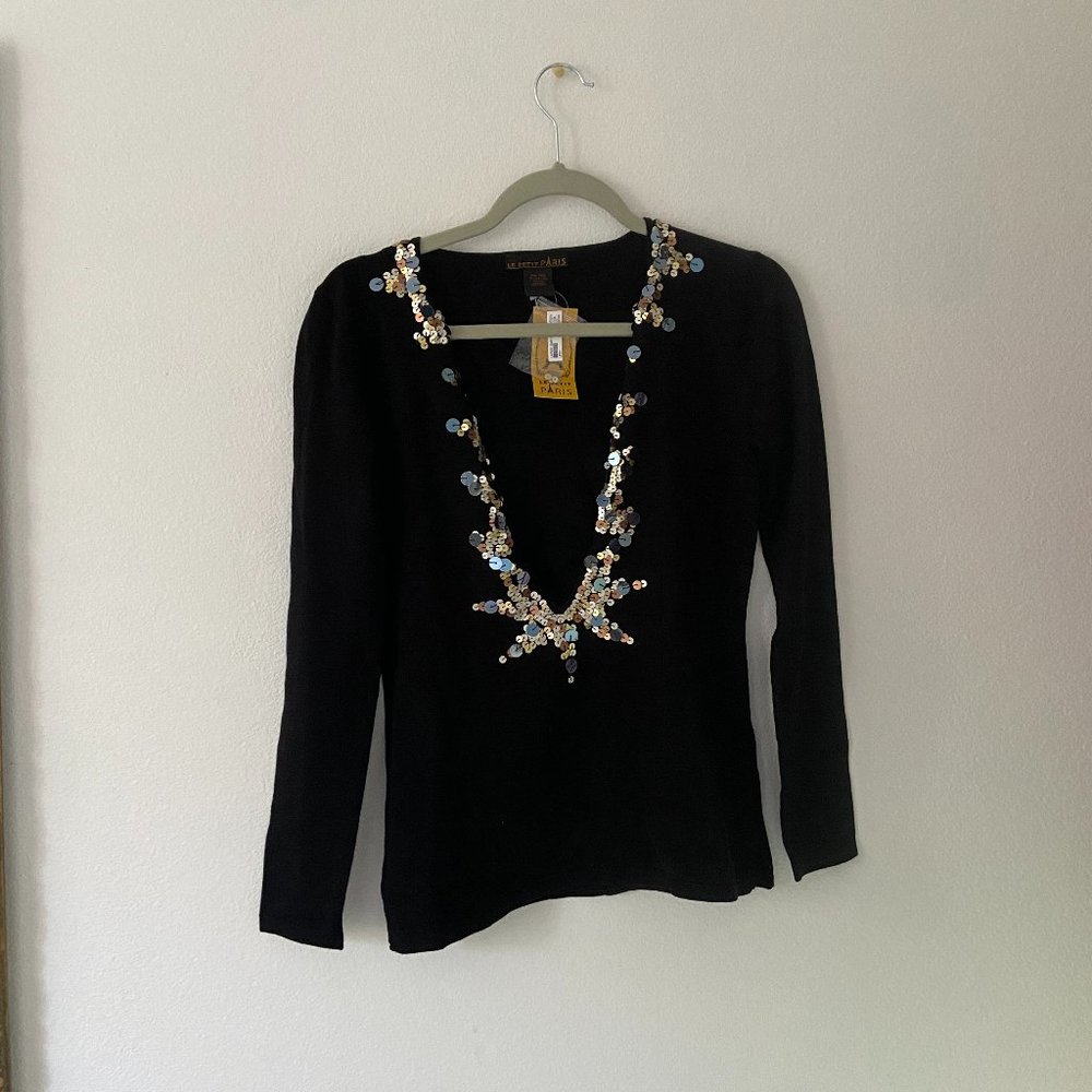 Le Petit Paris vintage silk sweater